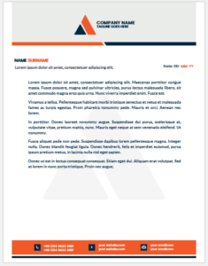 Business letterhead template