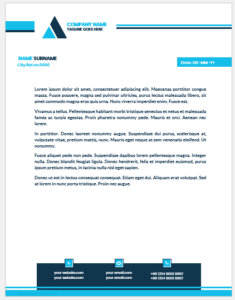 Business letterhead template