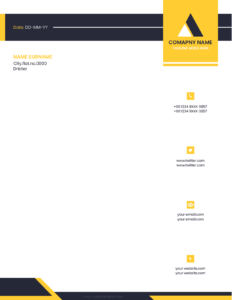 Business letterhead template