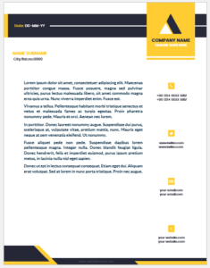 Business letterhead template