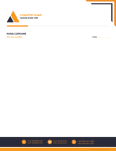 Business letterhead template