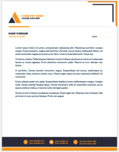 Business letterhead template