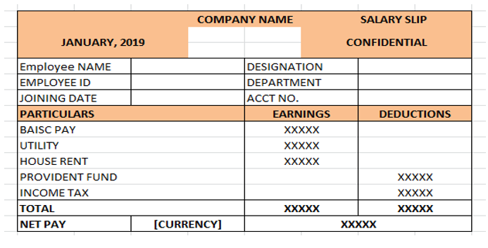 Salary Slip Templatesformats For Ms Word And Excel Download