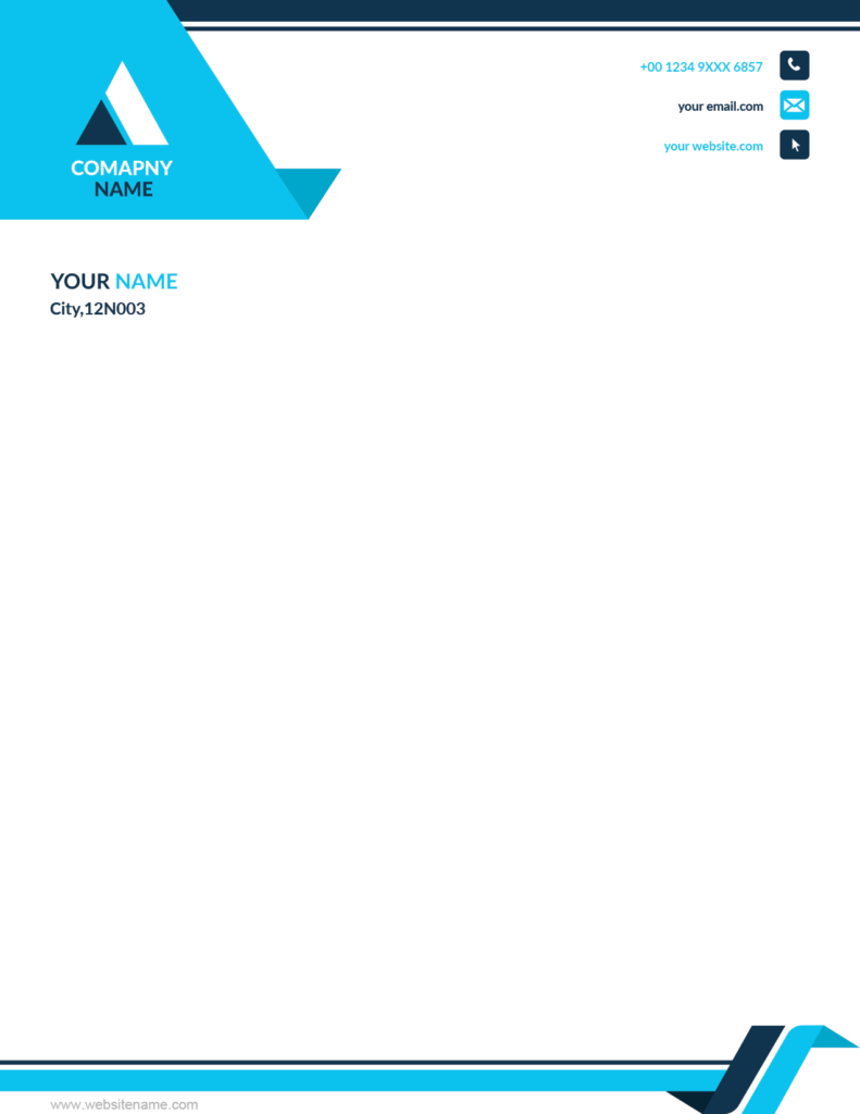 Business letterhead template