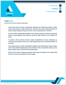 Business letterhead template