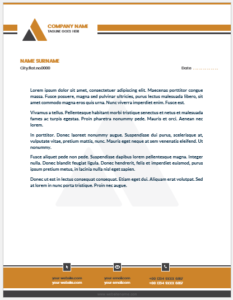 Business letterhead template