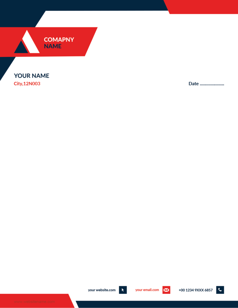 Business letterhead template