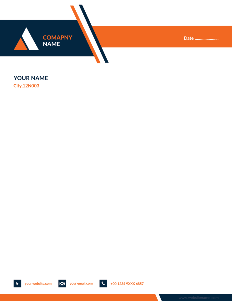 Business letterhead template