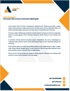 Business letterhead template