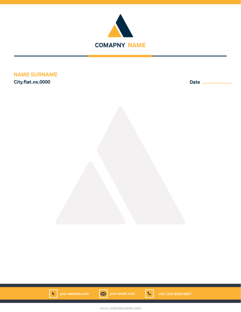 Business letterhead template