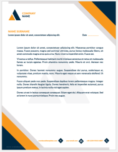 Business letterhead template