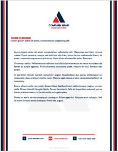 Business letterhead template