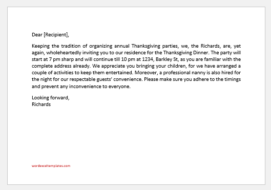 Thanksgiving Party Invitation Messages