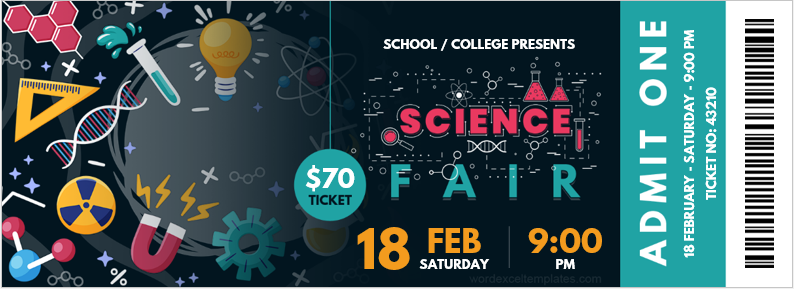 Science Fair Ticket Template