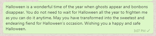 Halloween messages for boyfriend