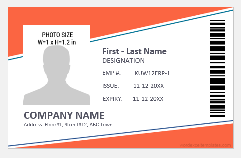 Photo ID Badge for Office Employees