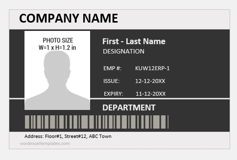 Photo ID Badge for Office Employees