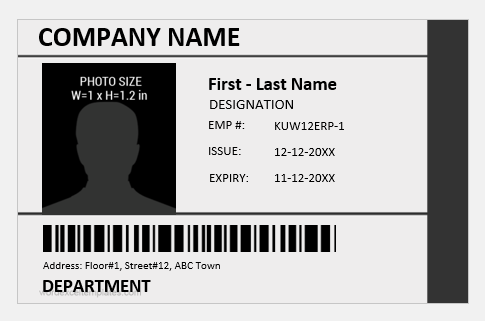 Photo ID Badge for Office Employees