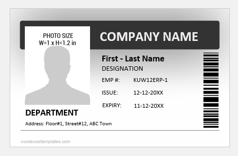 Photo ID Badge for Office Employees