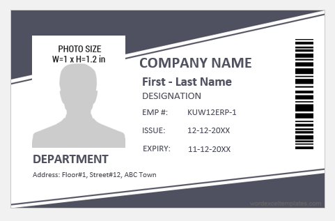 Photo ID Badge for Office Employees