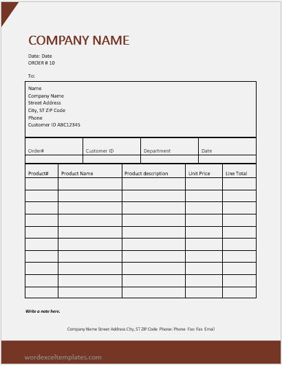 Material requisition form template