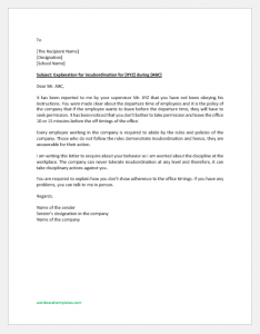 Query For Insubordination Query Letter for Insubordination | Word & Excel Templates