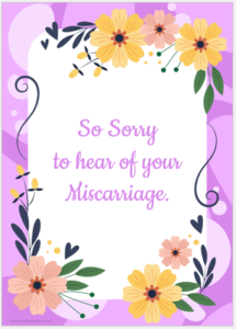 Sympathy card template