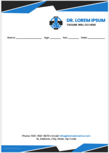 Doctor notepad template