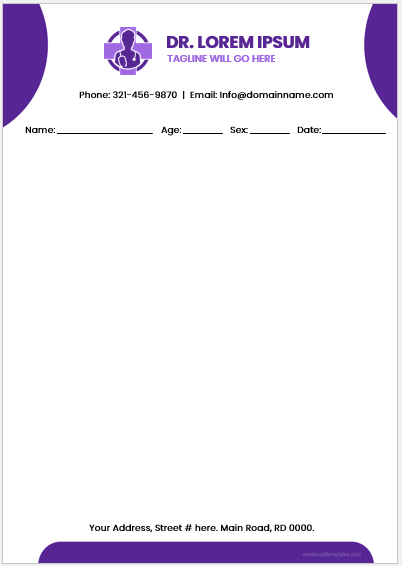 Doctor notepad template