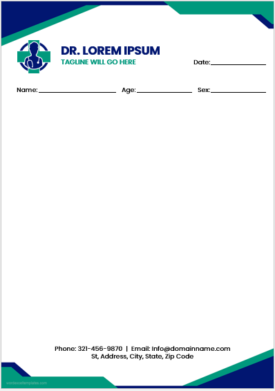 Doctor notepad template