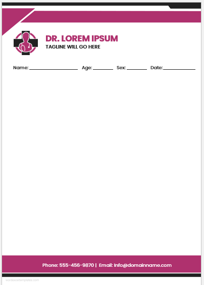 Doctor notepad template