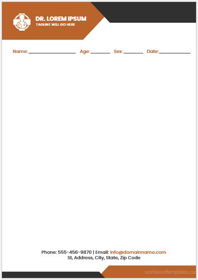 Doctor notepad template