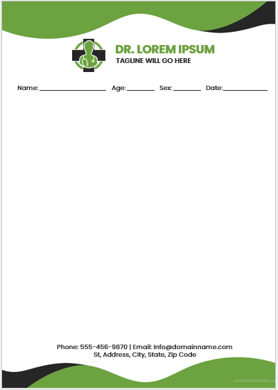 Doctor notepad template