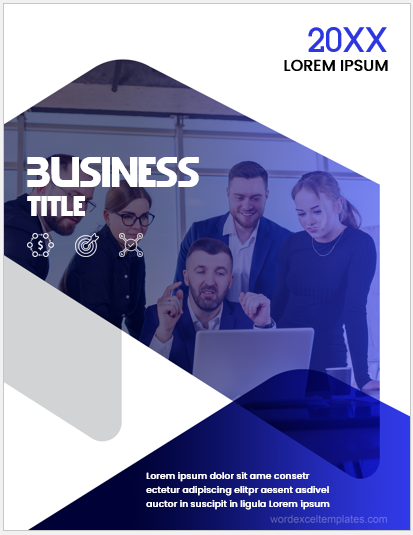 Business report cover page template