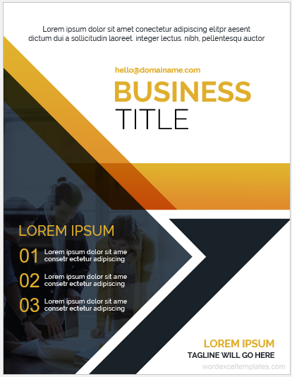 Business report cover page template