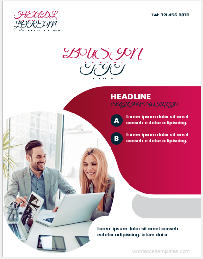 Business report cover page template