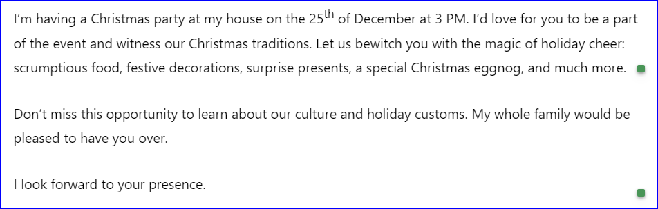 Christmas party invitation message to friend