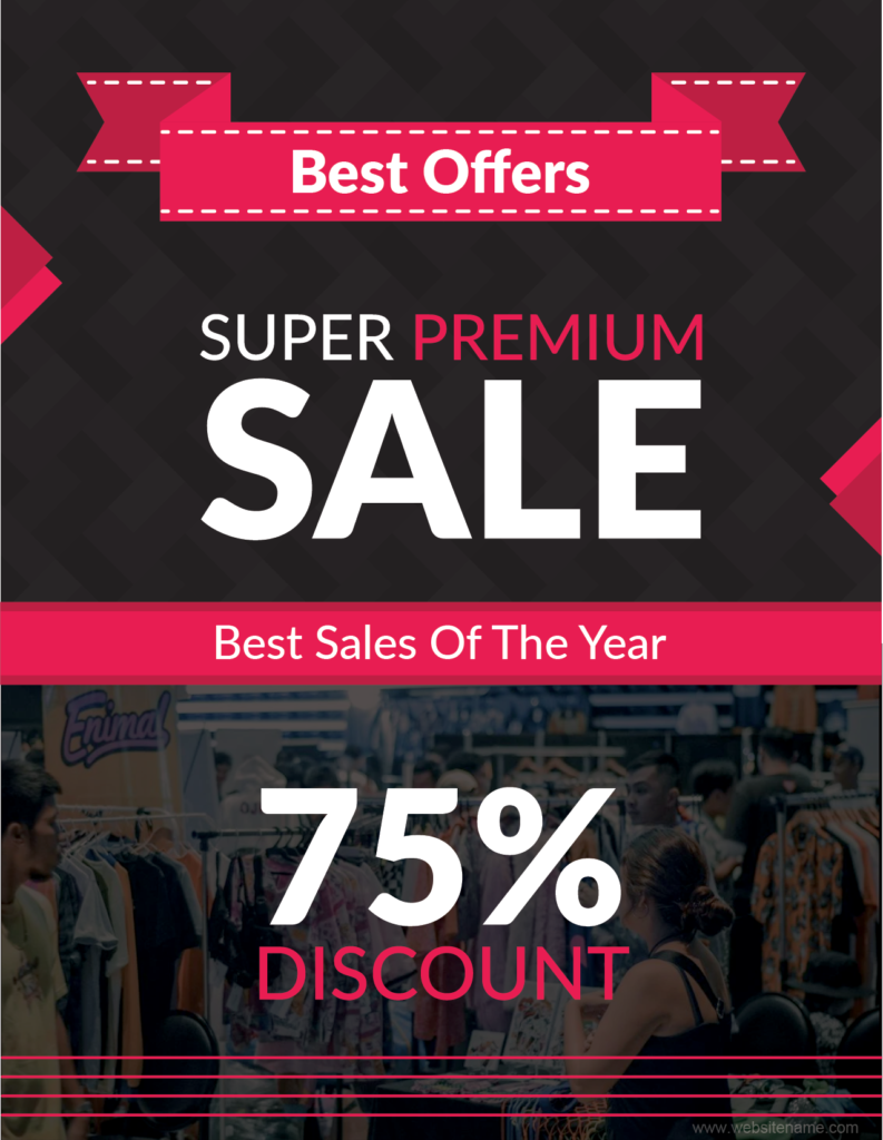 Sale Flyer Template for MS Word