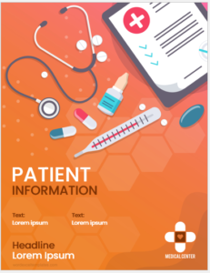 Patient information cover sheet template