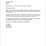 Ramadan Work-from-Home and Hybrid Schedule Notification