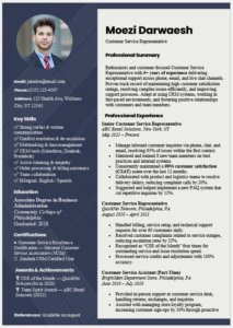 Customer Service Representative Resume Template