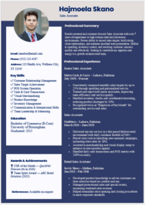 Sales Associate Resume Template