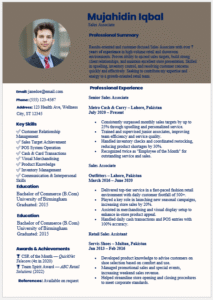 Sales Associate Resume Template
