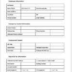 New Hire Information Form
