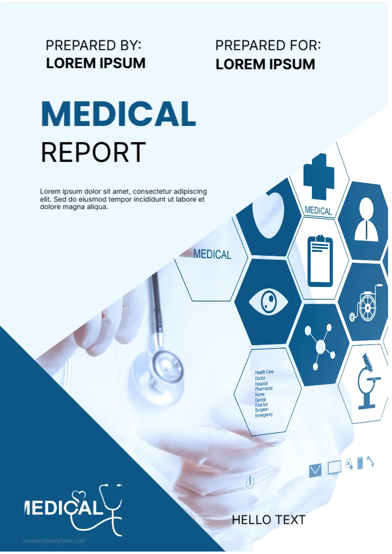 Medical Report Cover Page -EDIT
