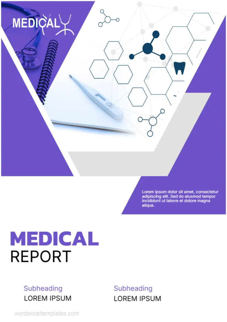 Medical Report Cover Page -EDIT