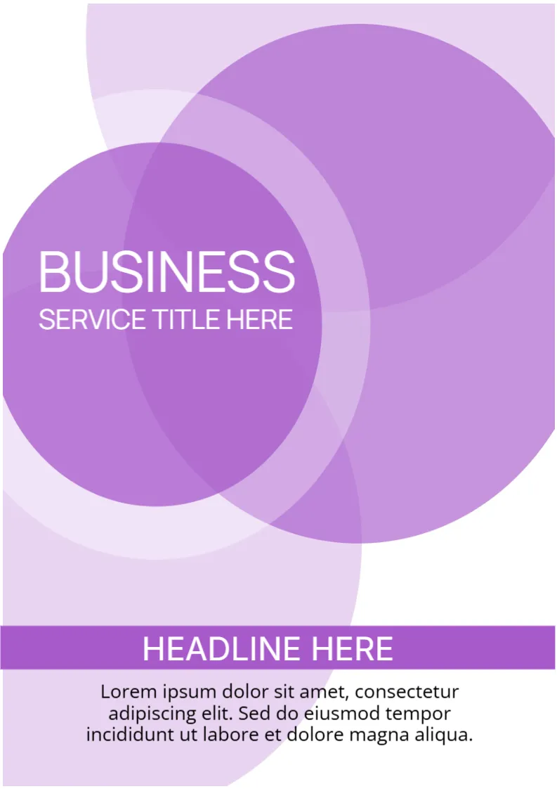 Report Cover Page Template -Editor
