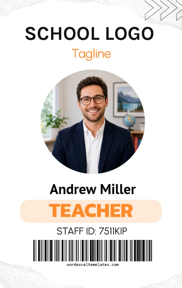 School Staff ID Card -Editor