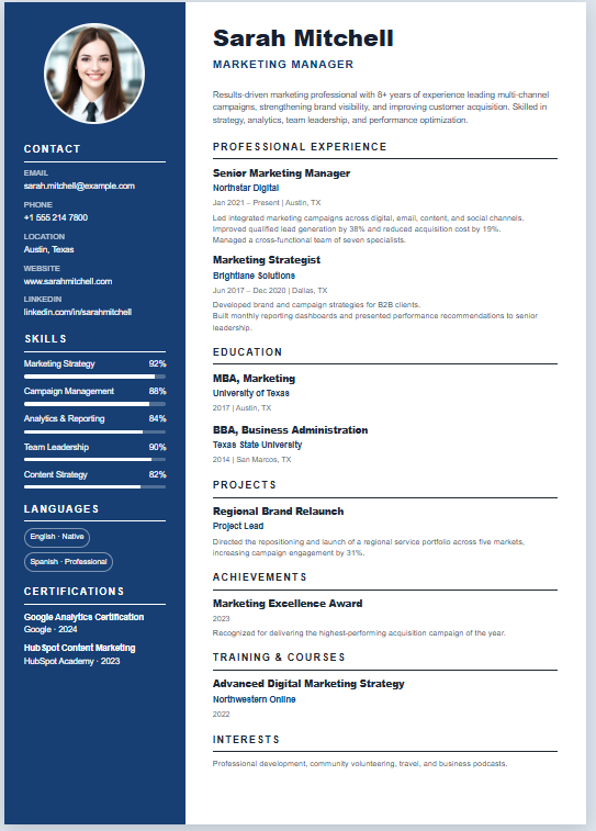 Resume & CV Builder